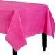 Ryškiai rožinė plastikinė staltiesė