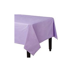 Violetinė plastikinė staltiesė
