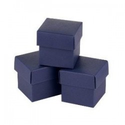 Tamsiai mėlyna dėžutė kubas