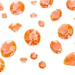 Oranžinių kristalų asorti