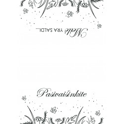 Vestuvių saldaus stalo kortelė "Vasara" PDF failas