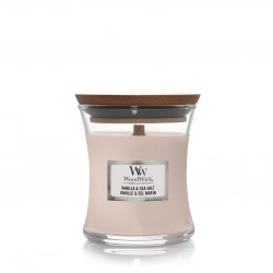 Kvepianti Woodwick žvakė namams - Vanilla & Sea Salt