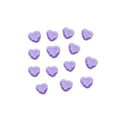Deimantukai širdelės violetiniai
